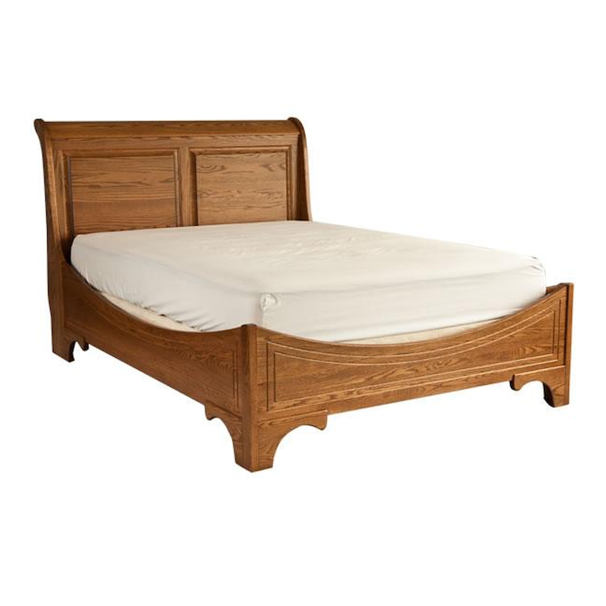 Oakwood Industries Edinburgh 8422 King Sleigh Bed with Panel Headboard